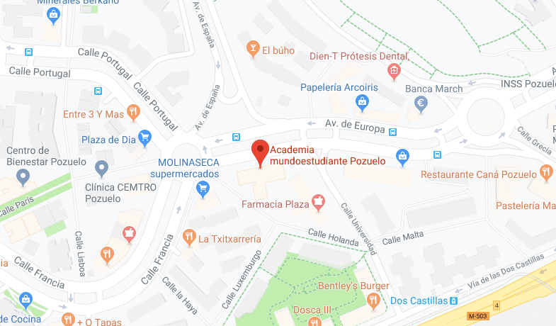Logo de Academia mundoestudiante Pozuelo
