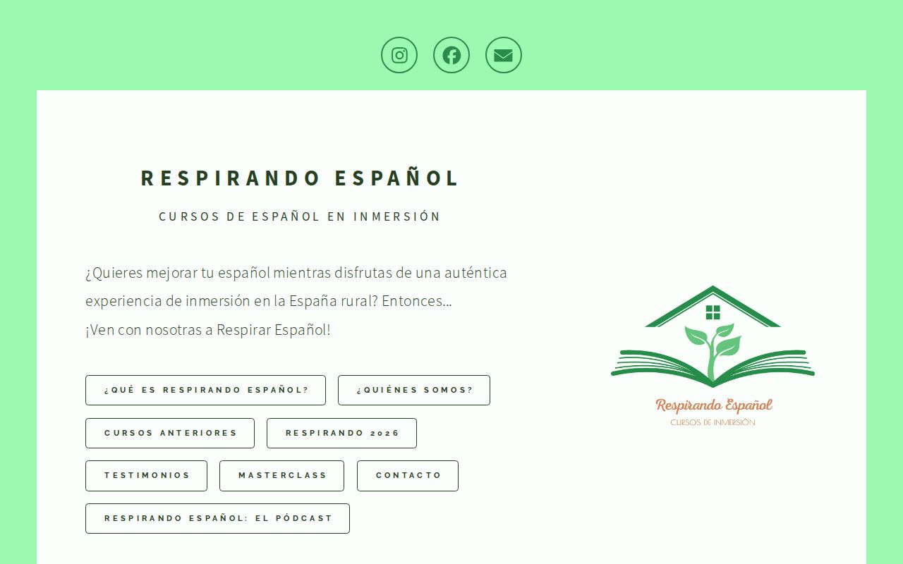 Logo de Respirando Español - Cursos de Inmersión