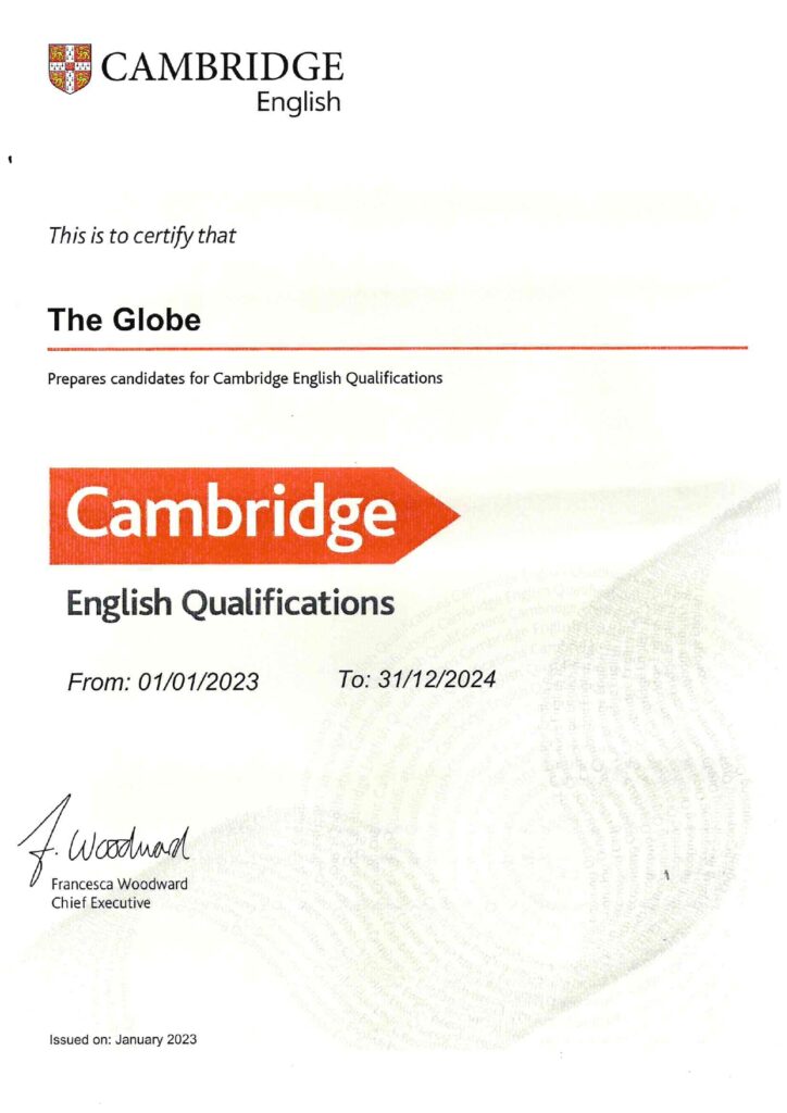 Logo de The Globe School of English